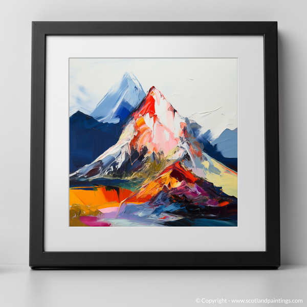 Framed version of Mount Keen