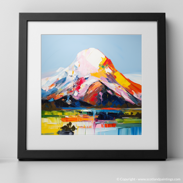 Framed version of Mount Keen