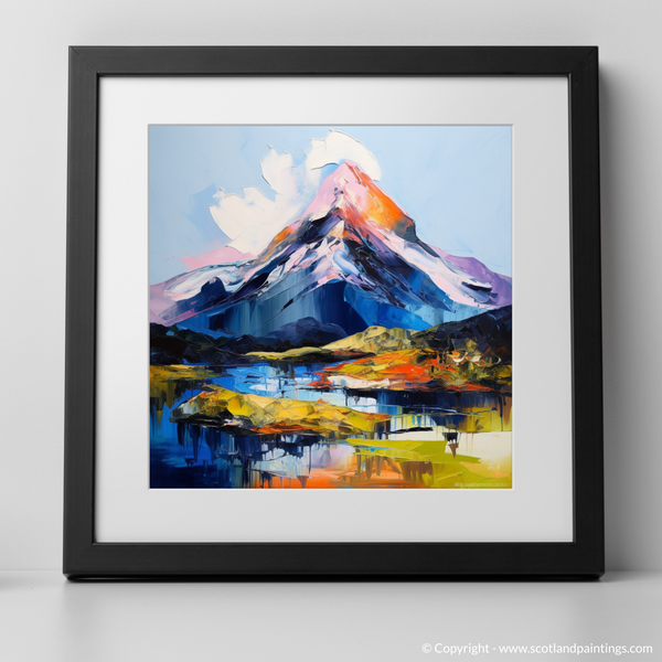 Framed version of Mount Keen