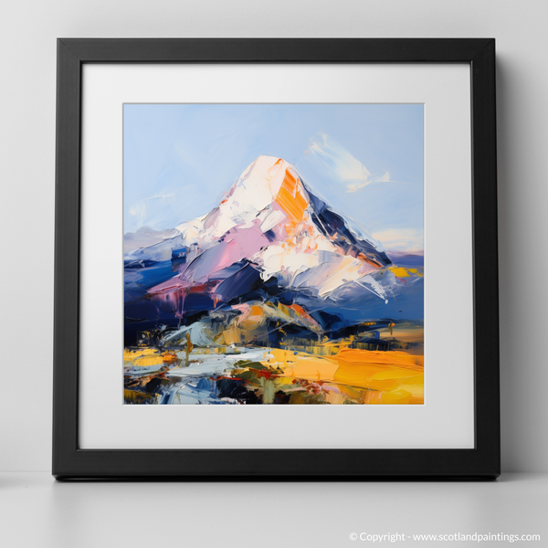 Framed version of Mount Keen