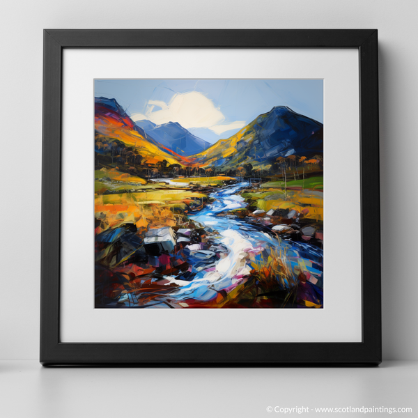 Framed version of Glen Esk