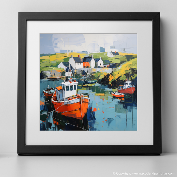 Framed version of Portnahaven Harbour