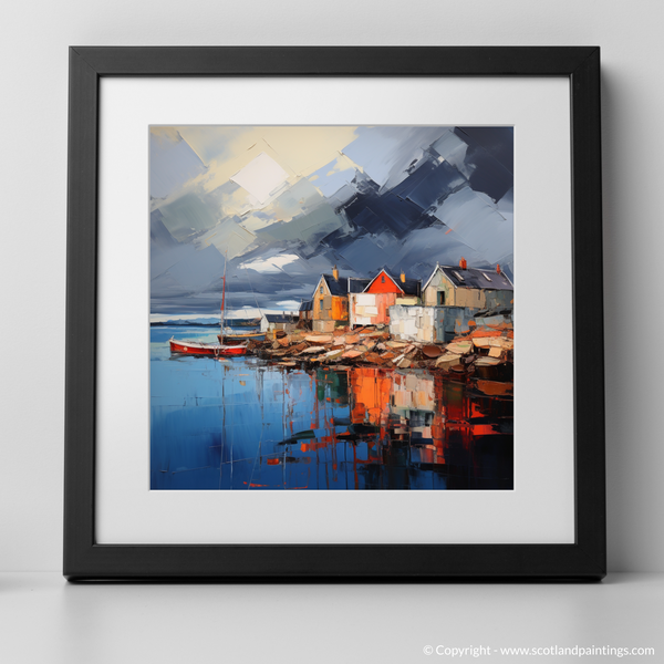 Framed version of Dunbar Harbour