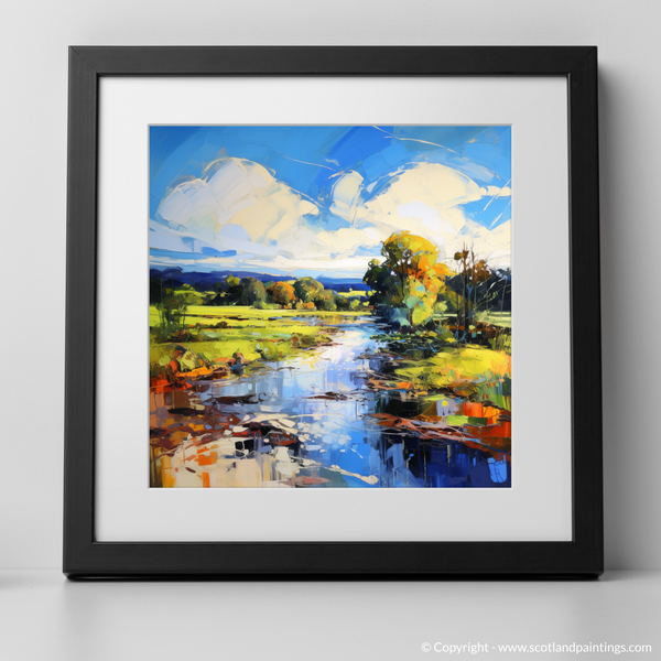 Framed version of River Leven