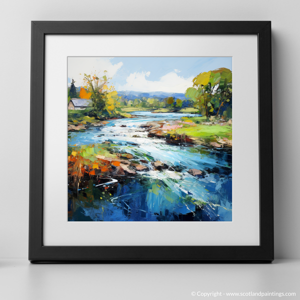 Framed version of River Leven