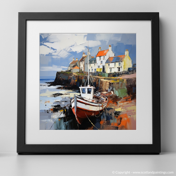 Framed version of Crail Harbour