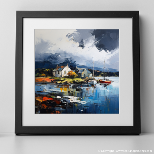 Framed version of Port Appin Harbour