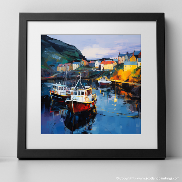 Framed version of Gardenstown Harbour