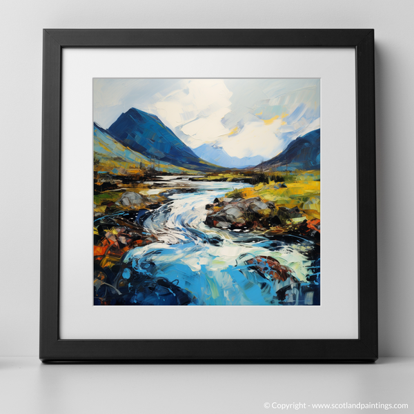 Framed version of River Etive