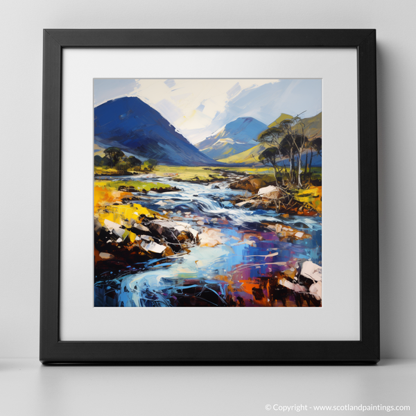 Framed version of River Etive