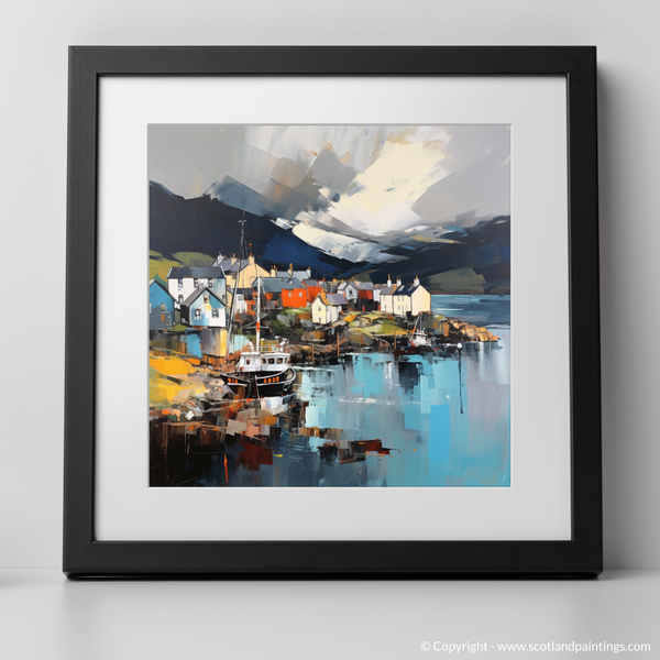 Framed version of Mallaig Harbour