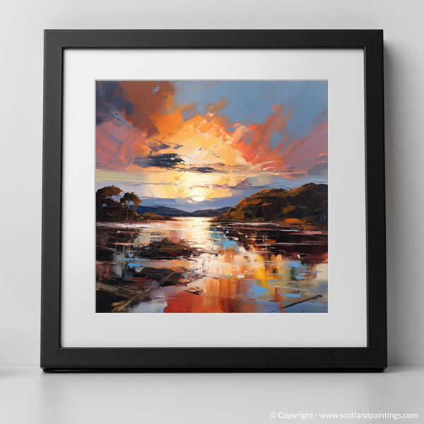 Framed version of Isleornsay Harbour