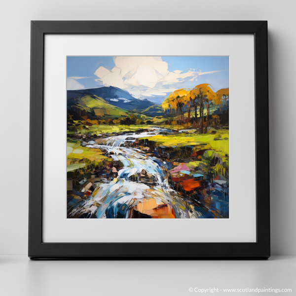 Framed version of River Carron