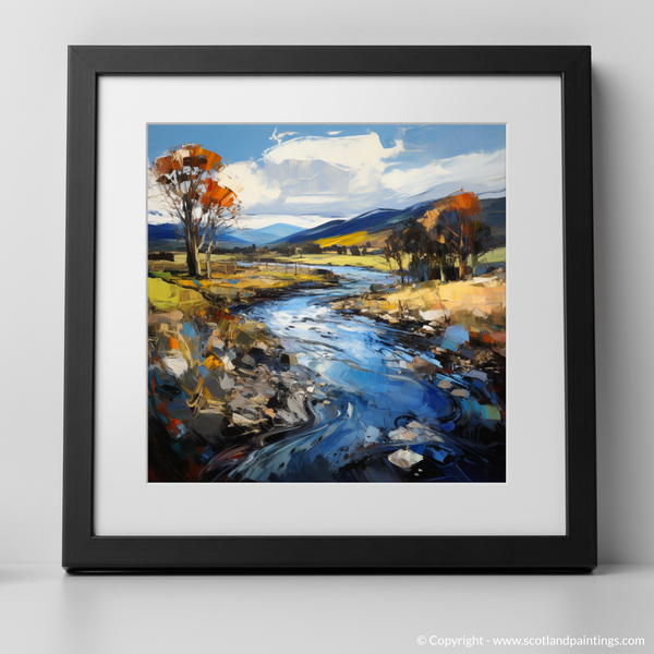 Framed version of River Carron