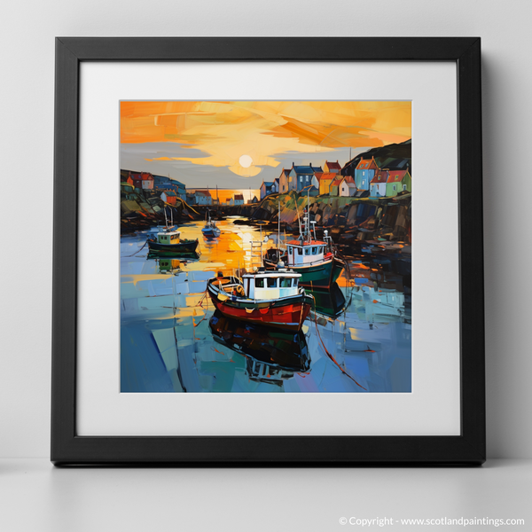 Framed version of Portnahaven Harbour