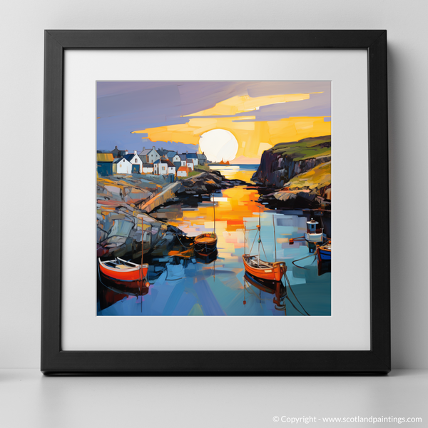 Framed version of Portnahaven Harbour