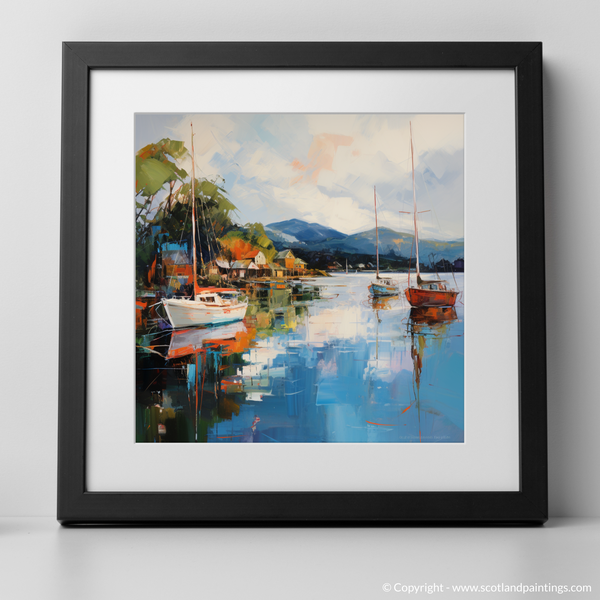 Framed version of Balmaha Harbour