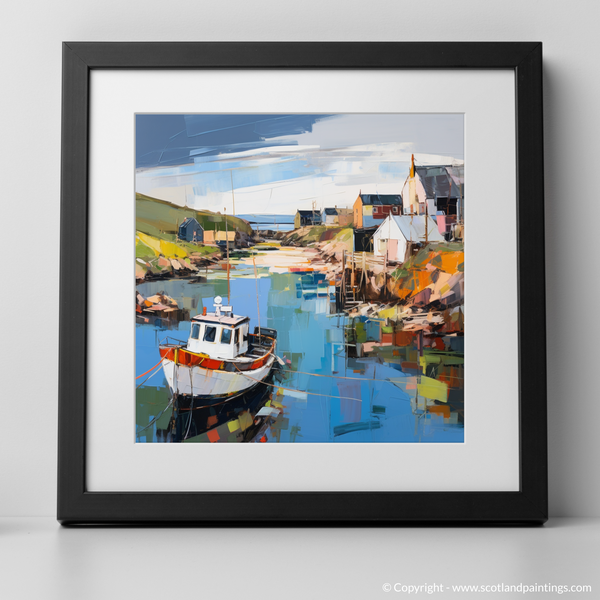 Framed version of Whitehills Harbour