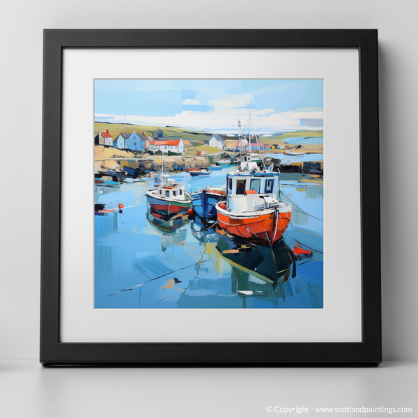 Framed version of Whitehills Harbour