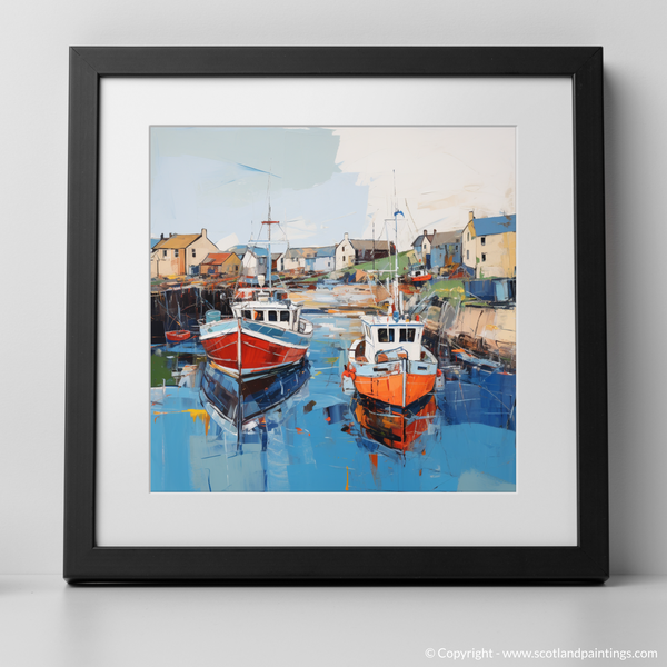 Framed version of Whitehills Harbour