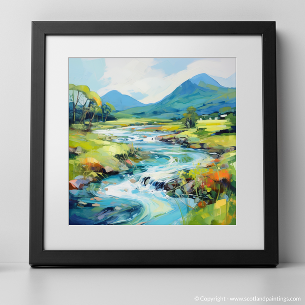 Framed version of River Etive