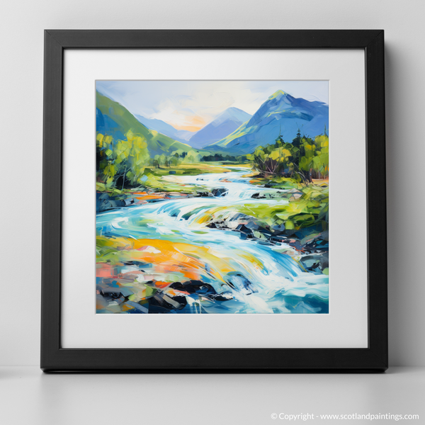 Framed version of River Etive