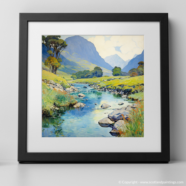 Framed version of River Coe