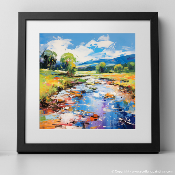 Framed version of River Carron