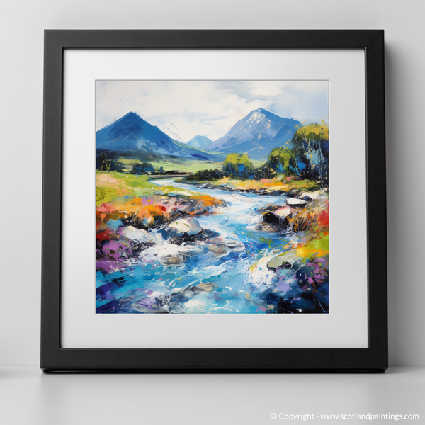 Framed version of River Etive