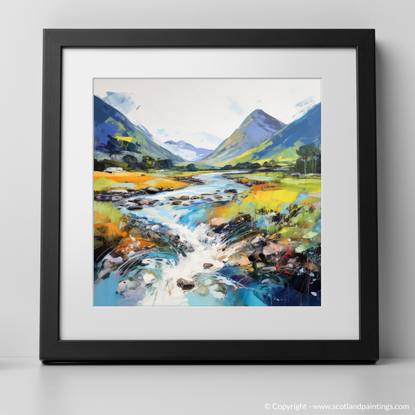 Framed version of River Etive