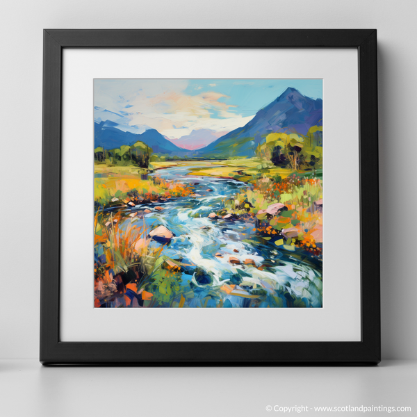 Framed version of River Etive