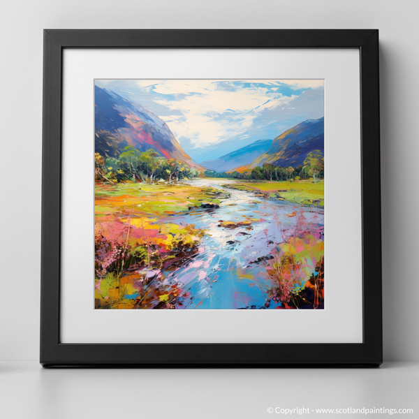 Framed version of River Coe