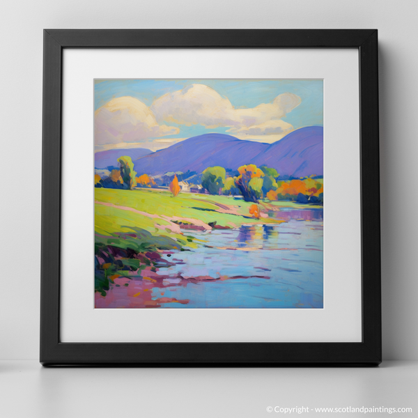 Framed version of River Leven