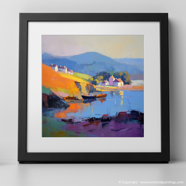 Framed version of Findochty Harbour