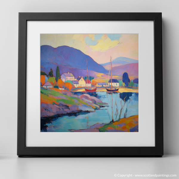 Framed version of Mallaig Harbour