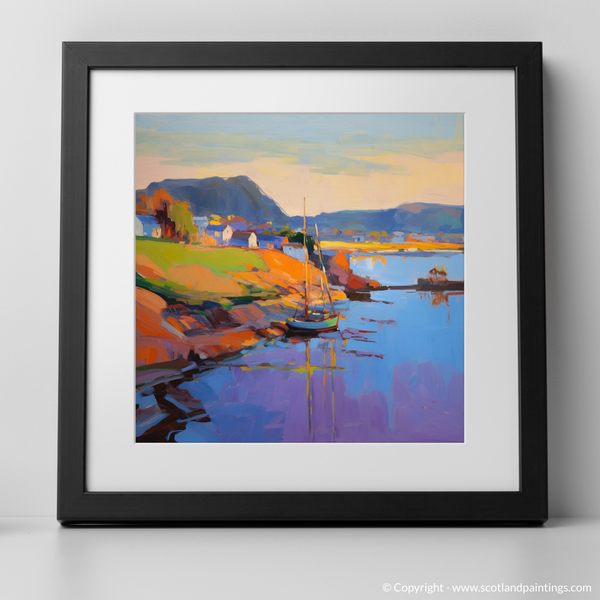 Framed version of Dunbar Harbour