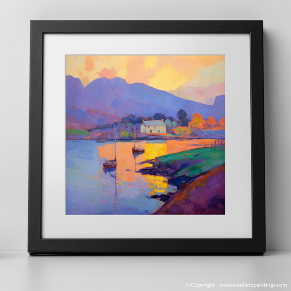 Framed version of Mallaig Harbour