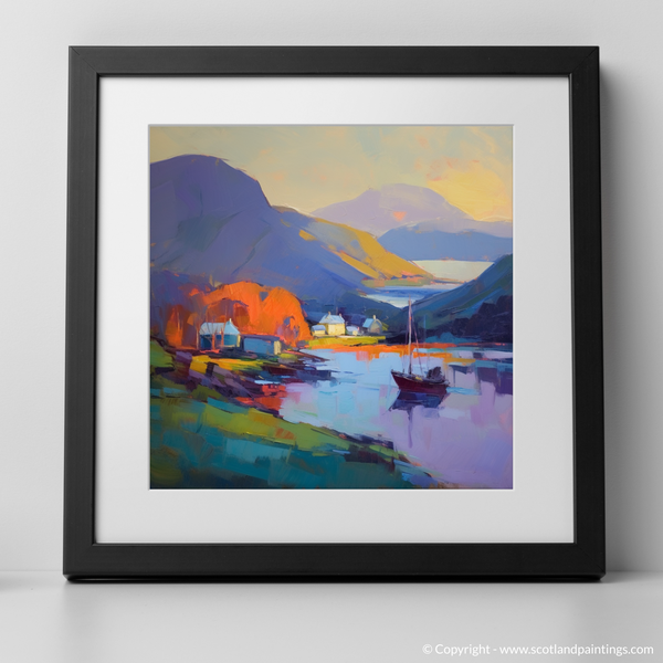 Framed version of Mallaig Harbour