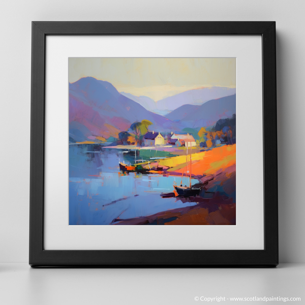 Framed version of Mallaig Harbour