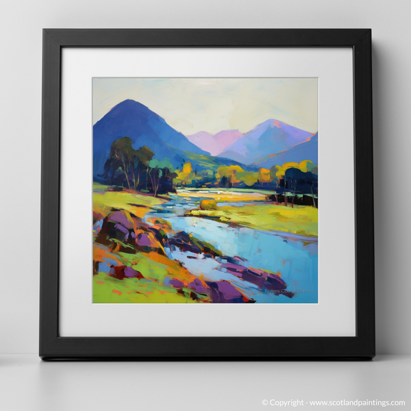 Framed version of River Etive