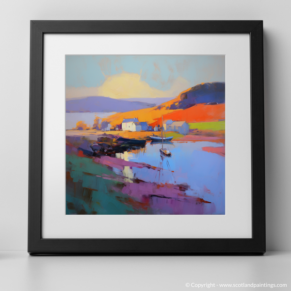 Framed version of Lybster Harbour