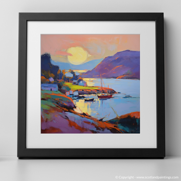 Framed version of Isleornsay Harbour