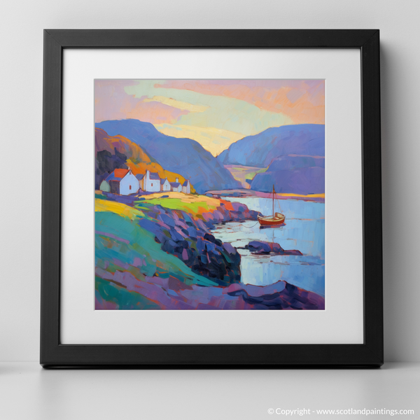 Framed version of Pennan Harbour