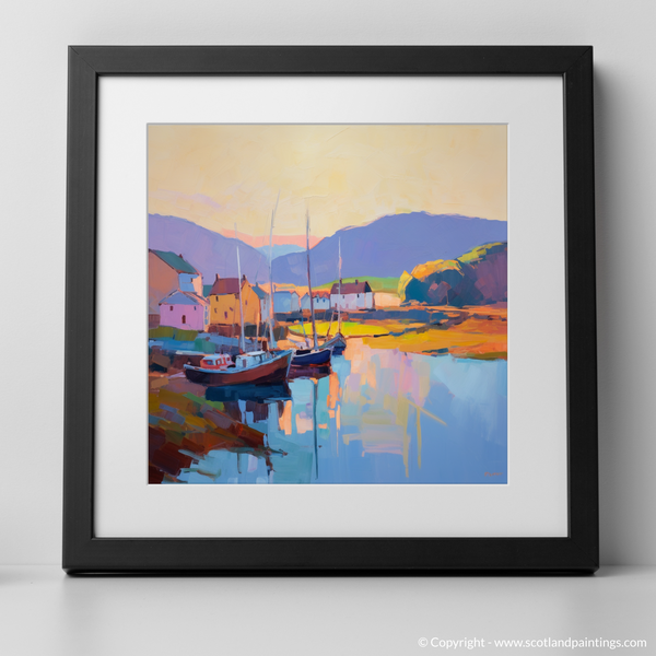 Framed version of Dunbar Harbour