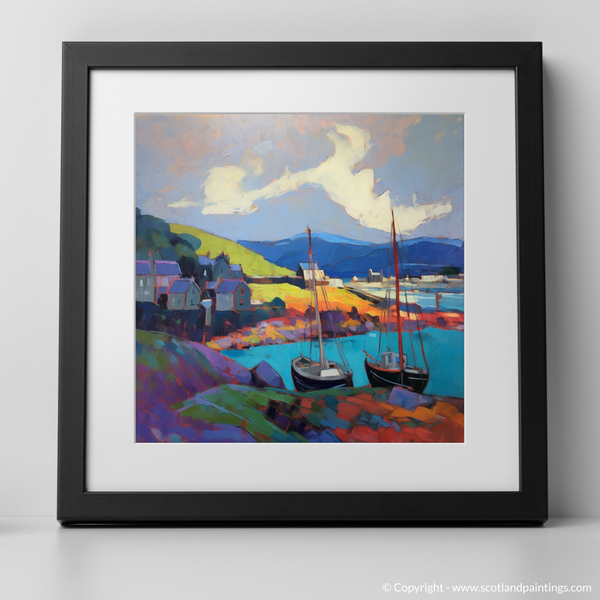 Framed version of Macduff Harbour