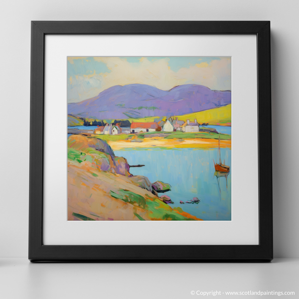 Framed version of Port Ellen Harbour