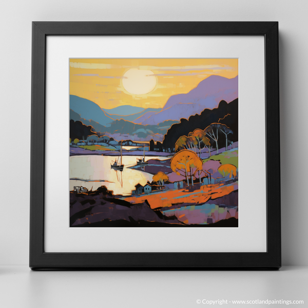 Framed version of Isleornsay Harbour