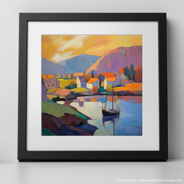 Framed version of Port Ellen Harbour