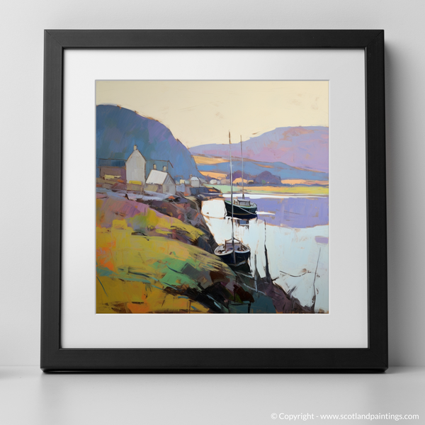 Framed version of Lybster Harbour