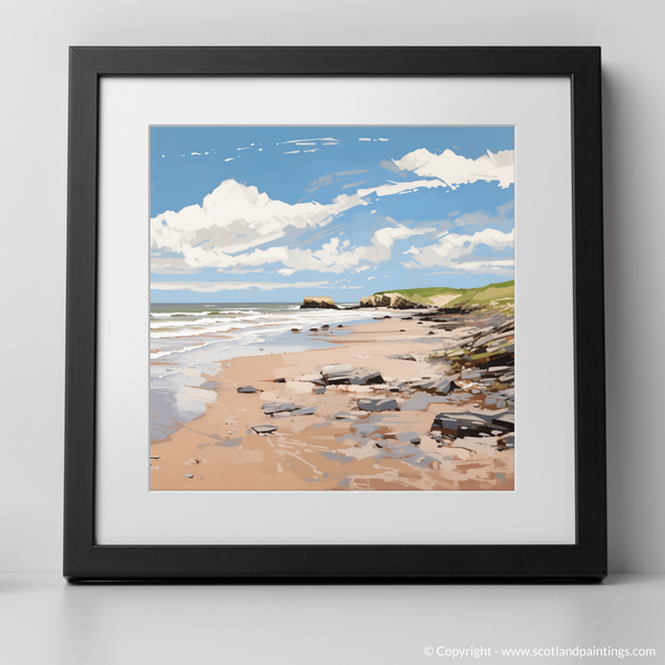 Framed version of St Cyrus Beach